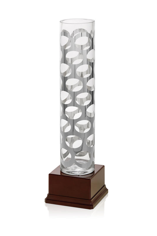 COPA DE CRISTAL PLATEADA