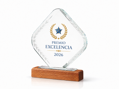 TROFEO CRISTAL ROMBO