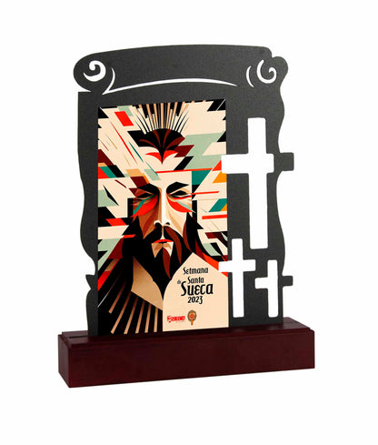 TROFEO METAL CALADO PARA PERSONALIZAR
