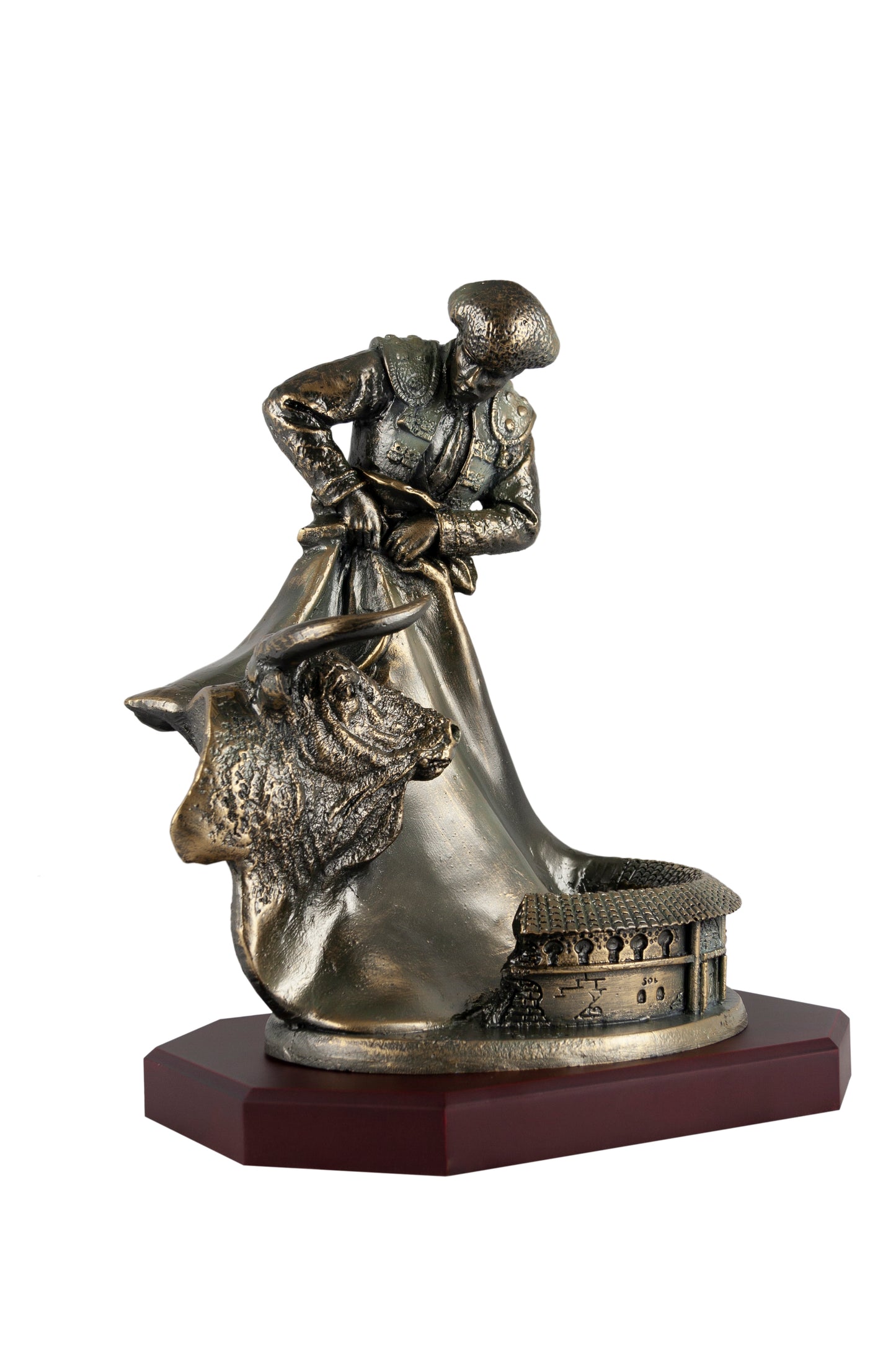 FIGURA TORO,TORERO Y PLAZA