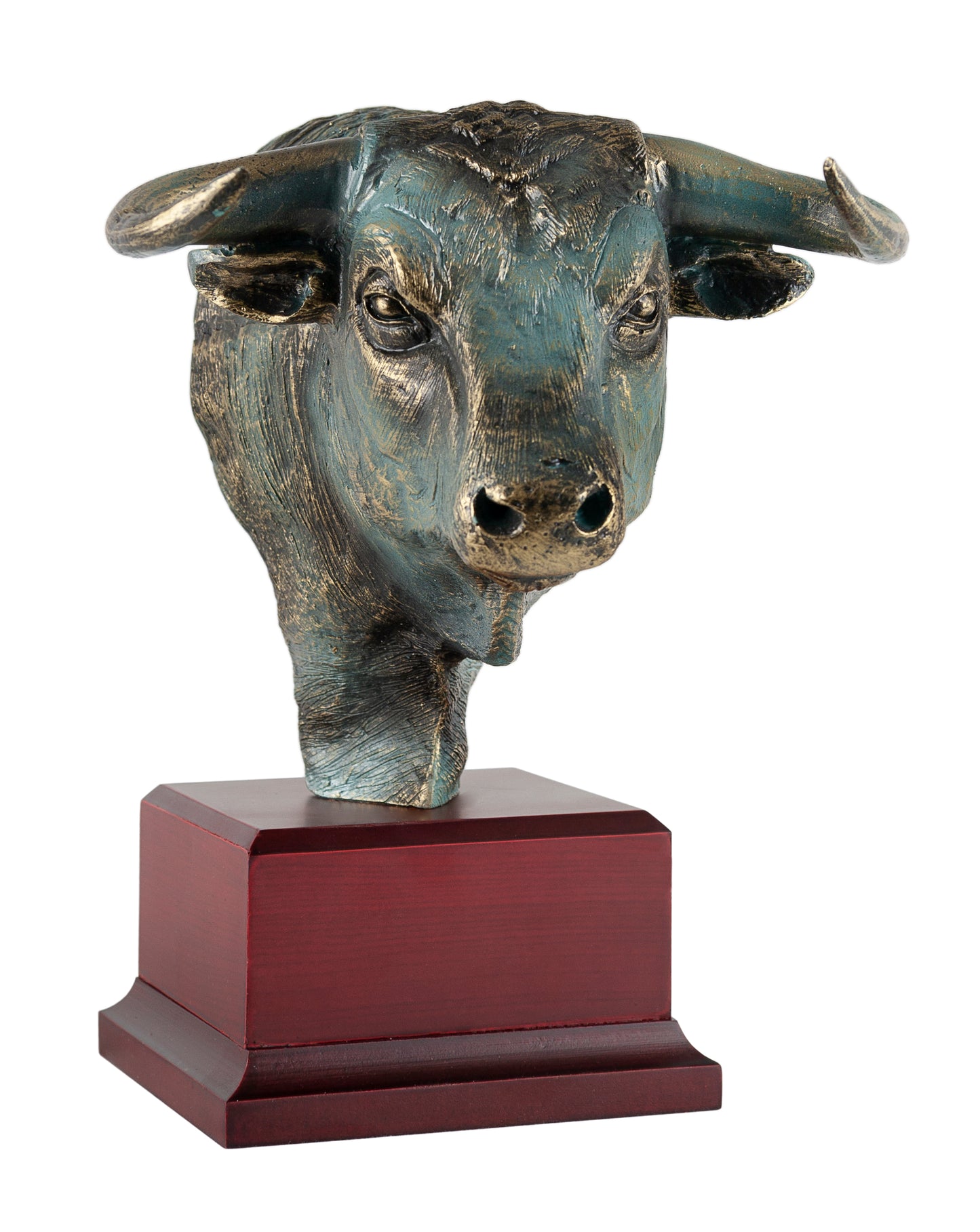 BUSTO TORO ACUCHARADO BRONCE
