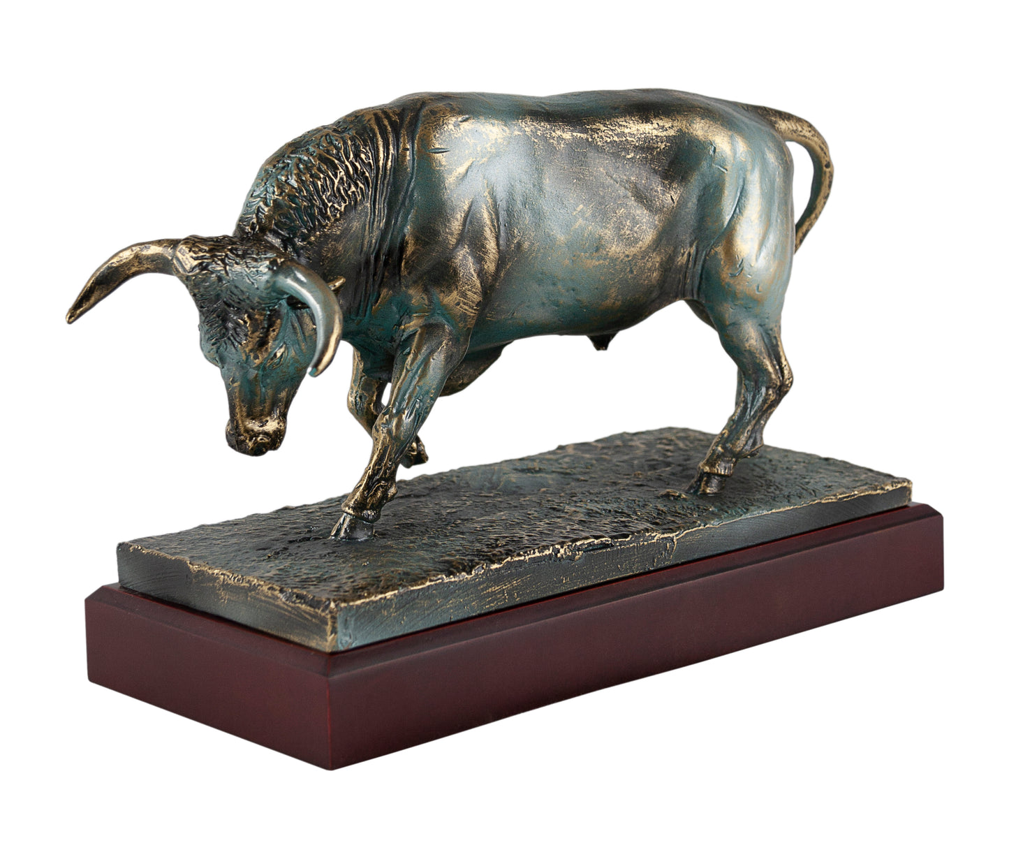 TORO CABEZA BAJA BRONCE