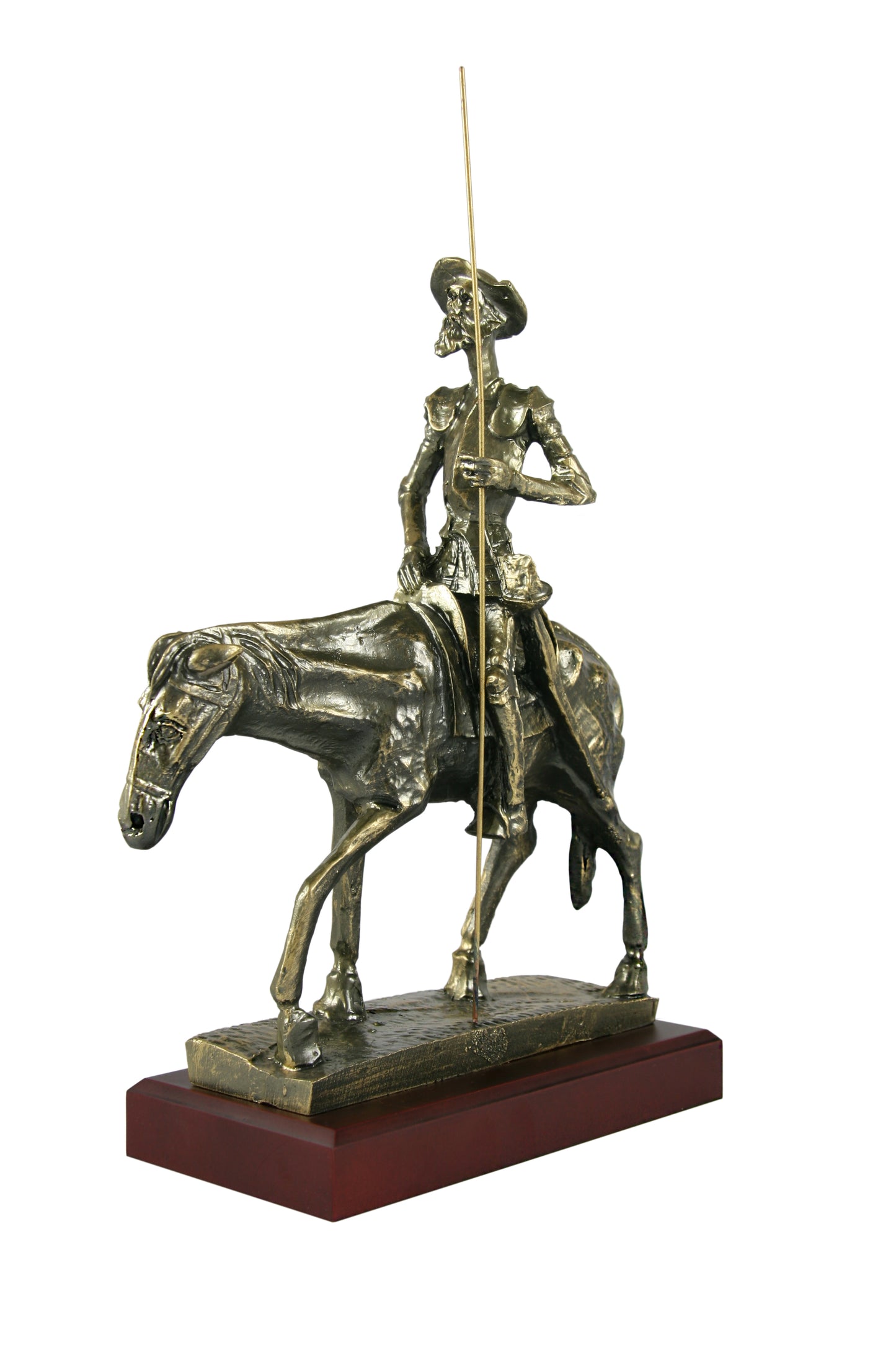 FIGURA DON QUIJOTE MONTANDO A ROCINANTE