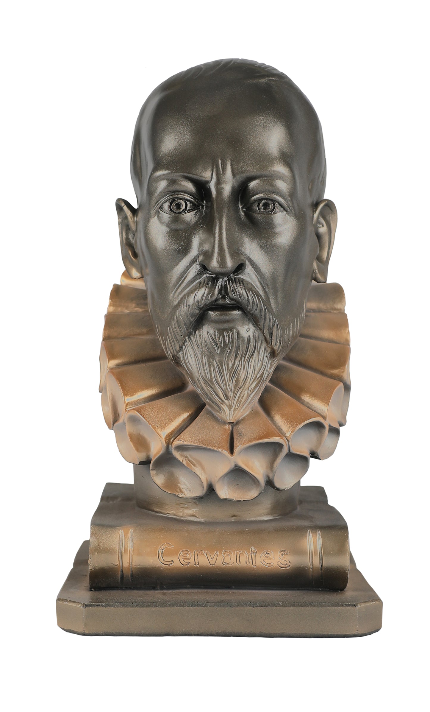 BUSTO MIGUEL DE CERVANTES SOBRE SU LIBRO
