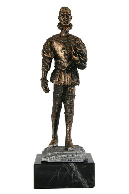 FIGURA MIGUEL DE CERVANTES VESTIDO ORDEN DE SAN FRANCISCO
