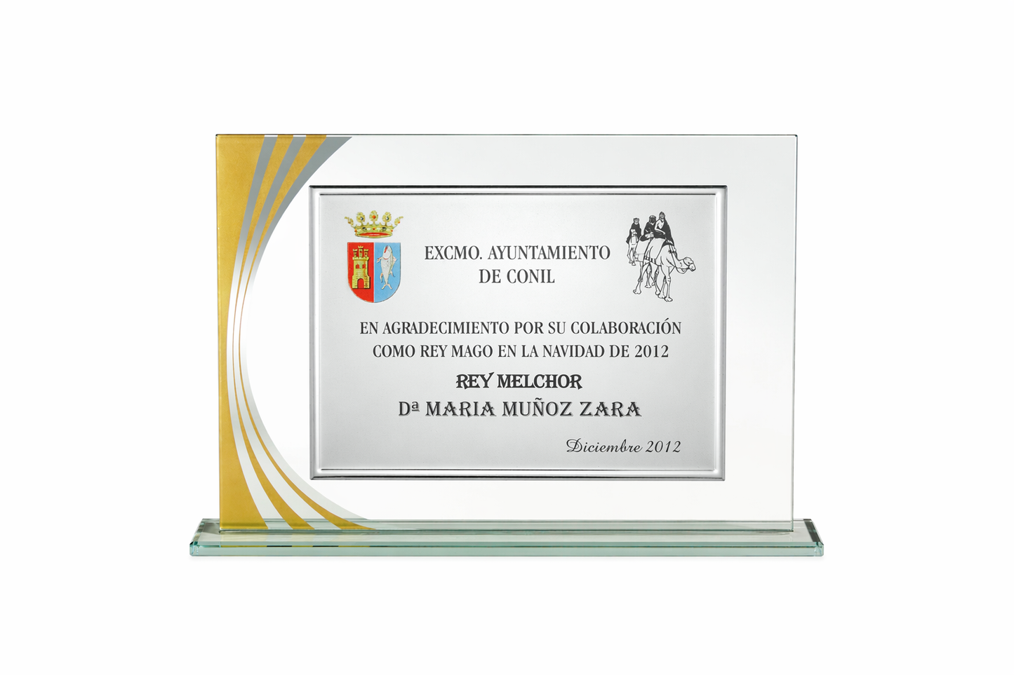 PLACA DE CRISTAL POSICIONES