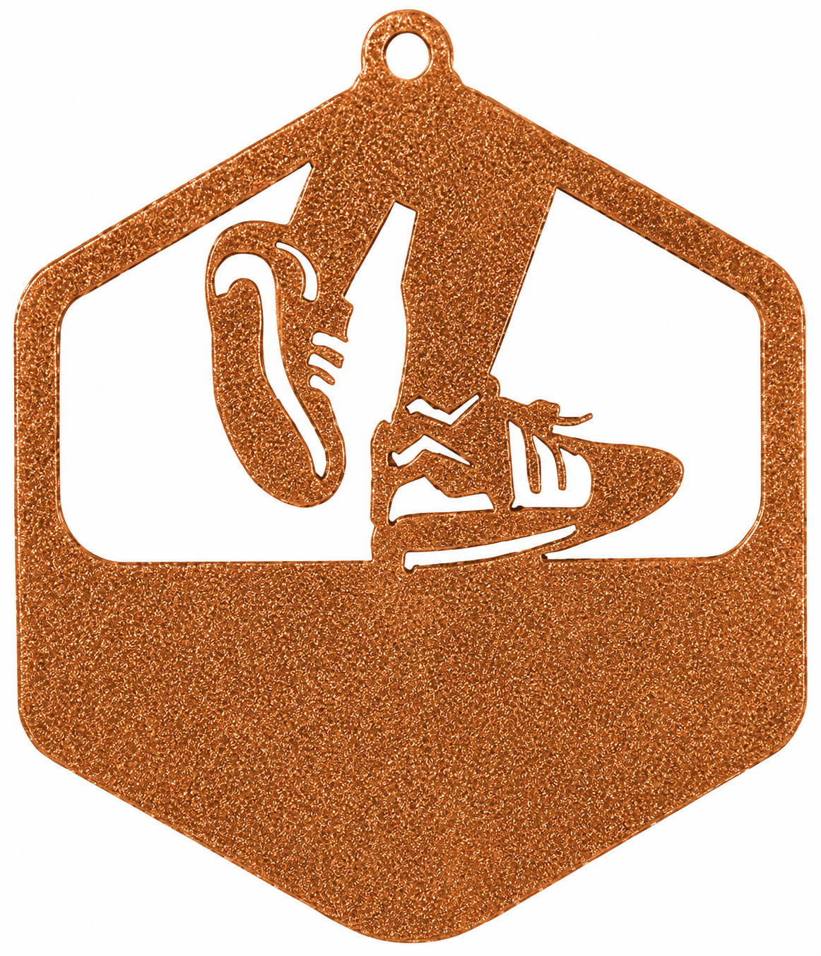 MEDALLA DE METAL HEXAGONAL