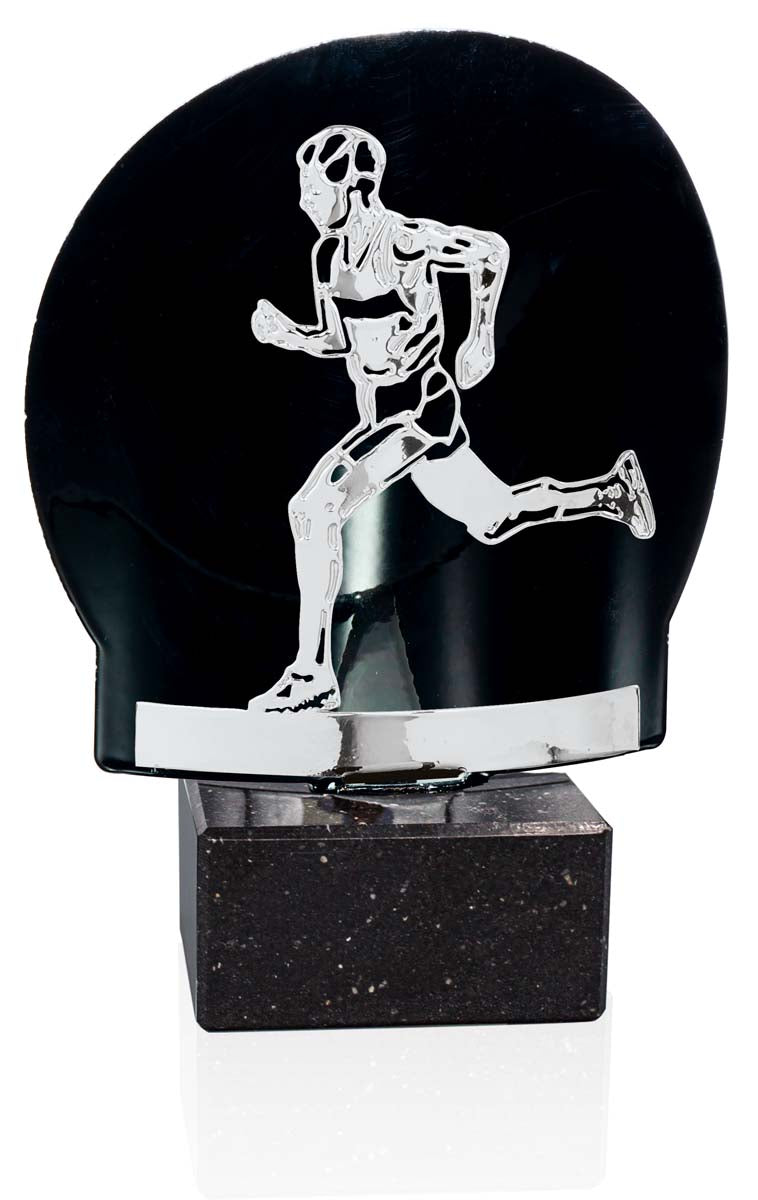 TROFEO METAL DE ATLETISMO DORADO