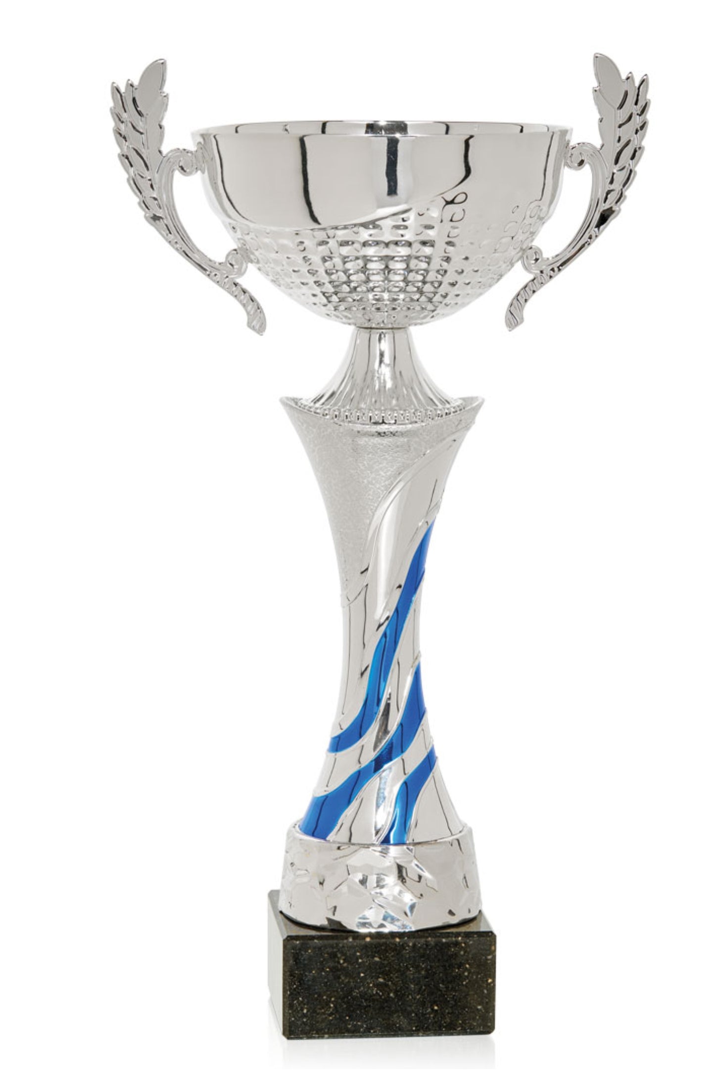 COPA PLATEADA Y AZUL CON ASAS