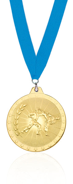 MEDALLA EN RELIEVE ∅50MM KARATE