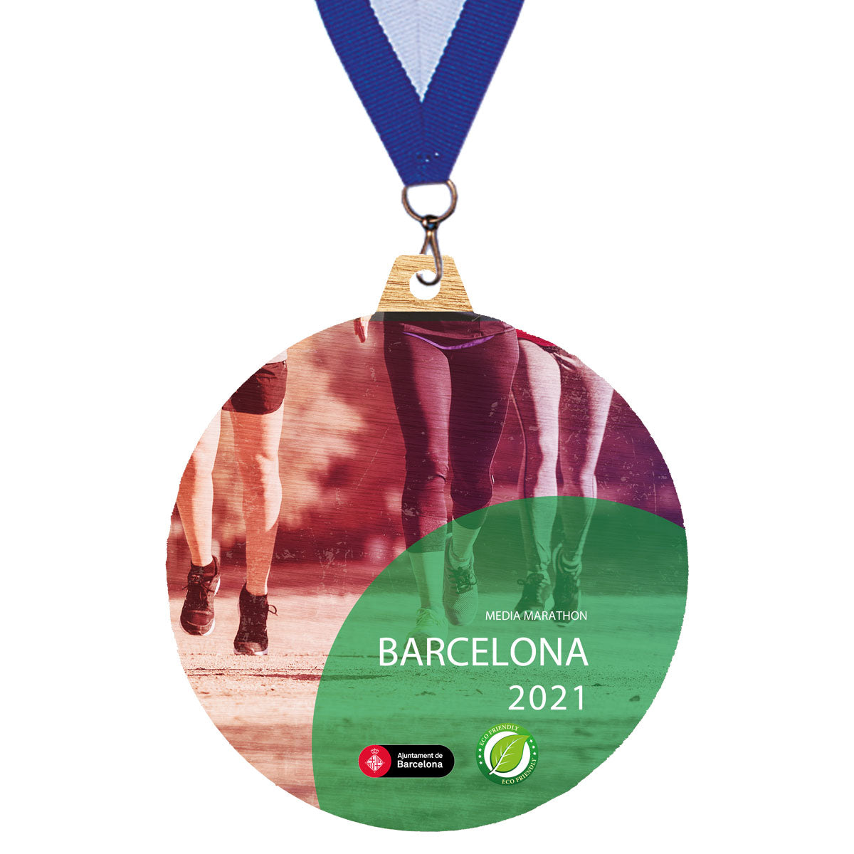 MEDALLA DE MADERA CON MOTIVOS