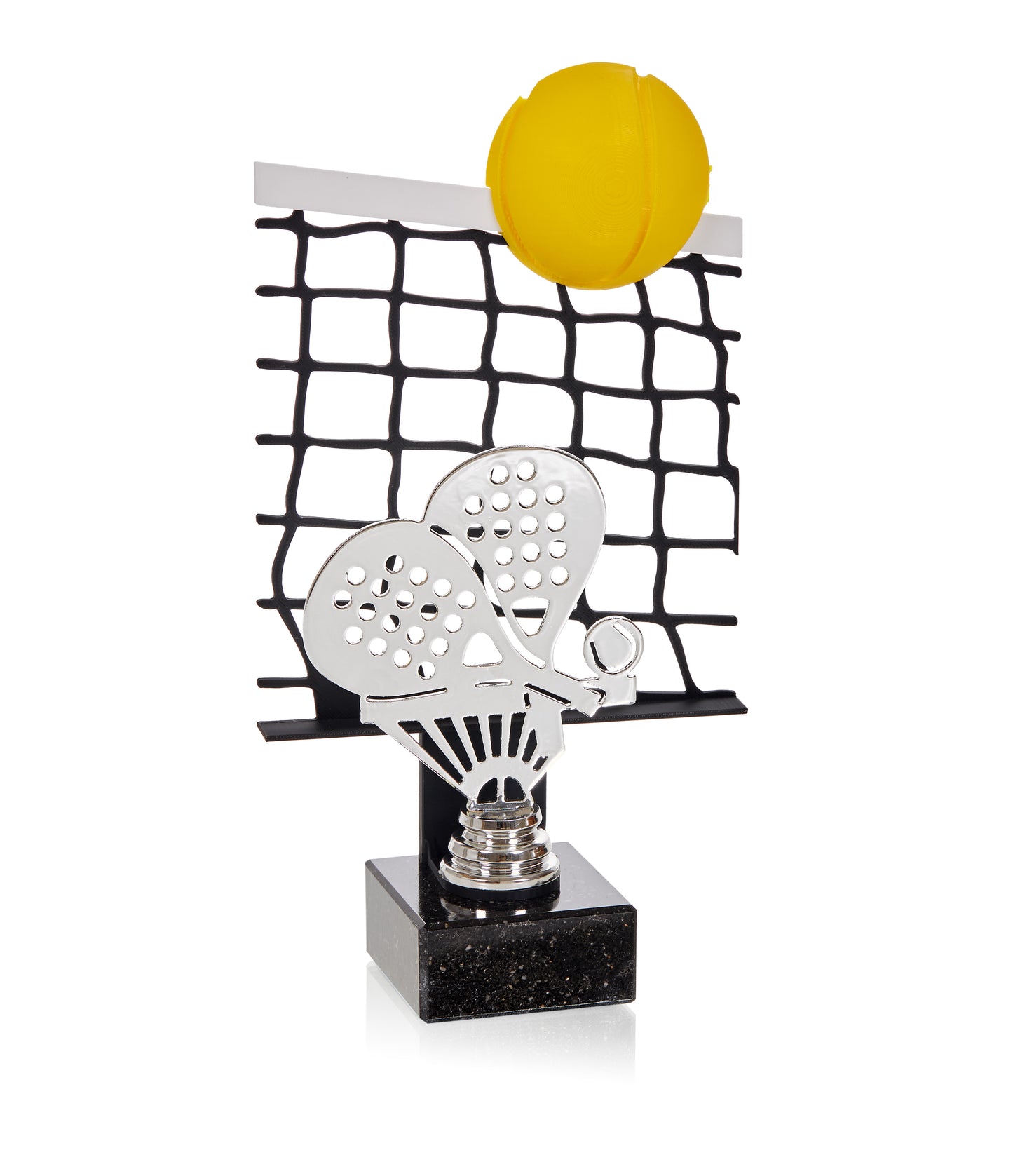TROFEO PALAS DE PÁDEL PLATEADAS 3D