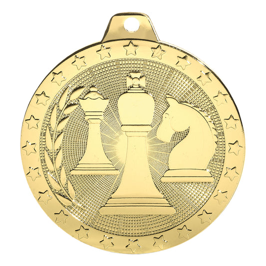 MEDALLA EN RELIEVE ∅50MM AJEDREZ