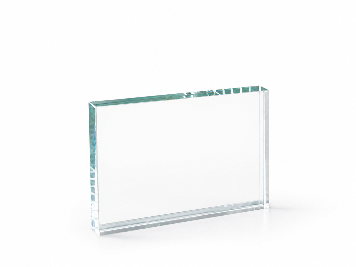 TROFEO CRISTAL RECTANGULAR A COLOR