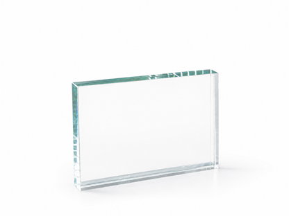 TROFEO CRISTAL RECTANGULAR A COLOR