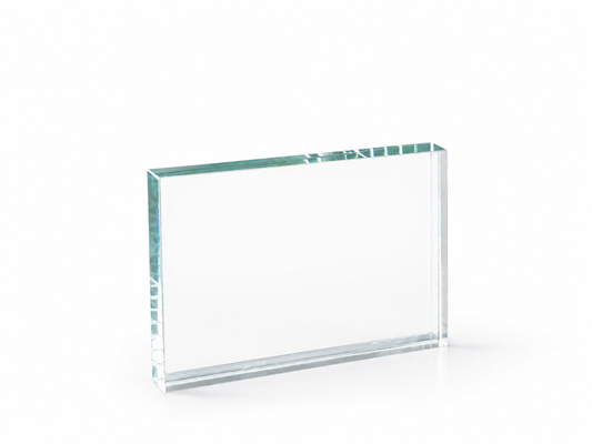 TROFEO CRISTAL RECTANGULAR A COLOR