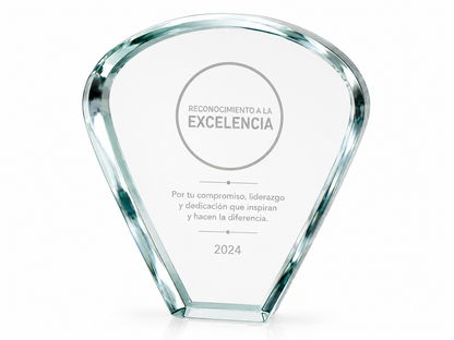 TROFEO CRISTAL CON FORMA