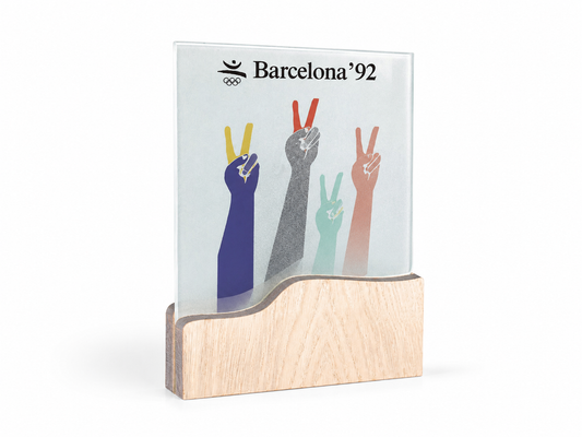TROFEO CRISTAL Y MADERA
