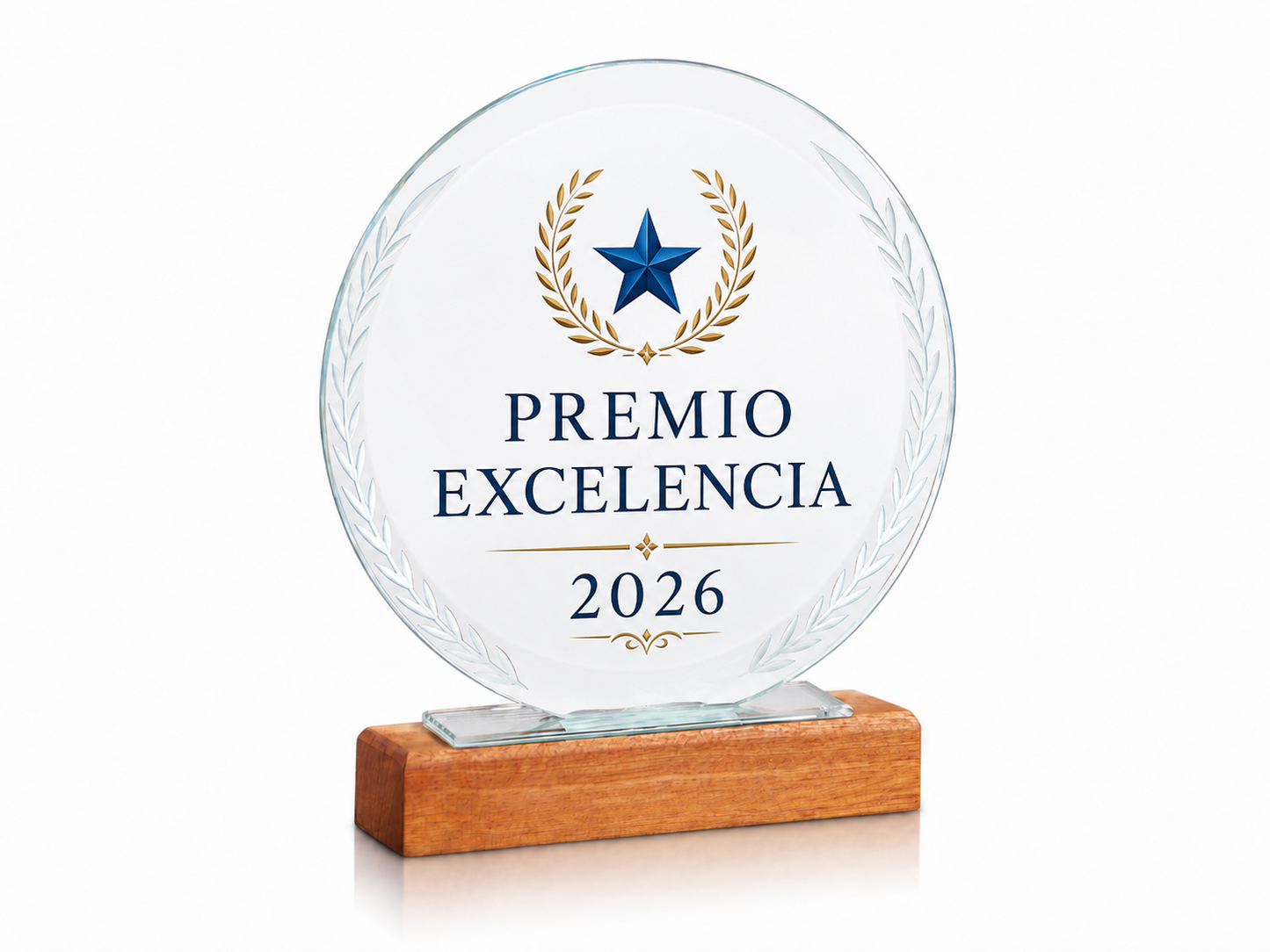 TROFEO CRISTAL REDONDO