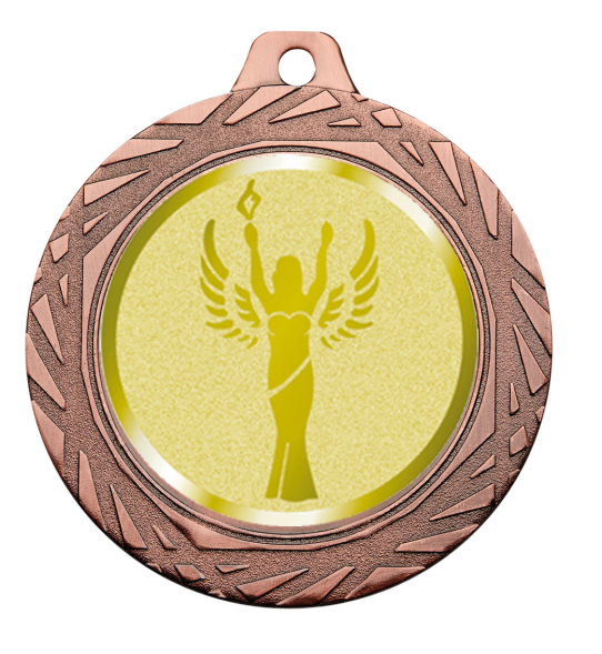 MEDALLA PORTAMOTIVO COBRE 70MM