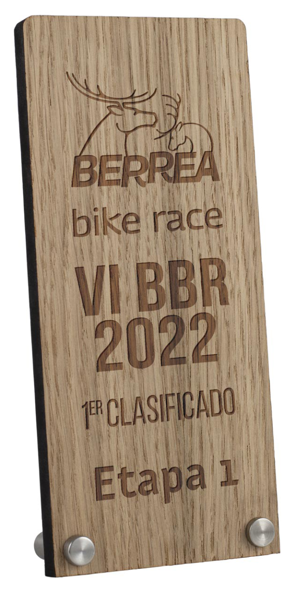 TROFEO MADERA RECTANGULAR