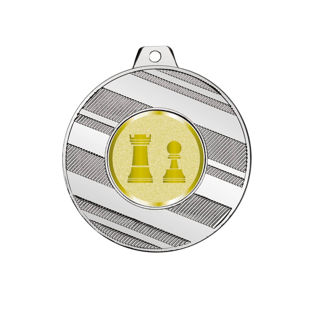 MEDALLA PORTAMOTIVO DE METAL 50MM CON ADORNO